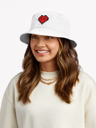 Minecraft, Hardcore, Hearts Bucket Hat Official Philza Merch