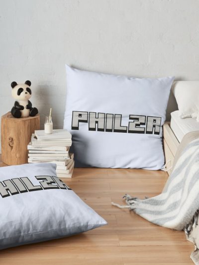 Philza Throw Pillow Official Philza Merch