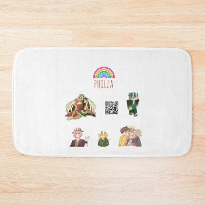 Philza Sticker Pack Bath Mat Official Philza Merch