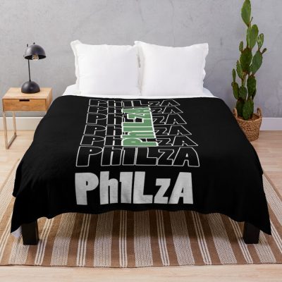 Retro Philza Gaming Design For Gamer Throw Blanket Official Philza Merch