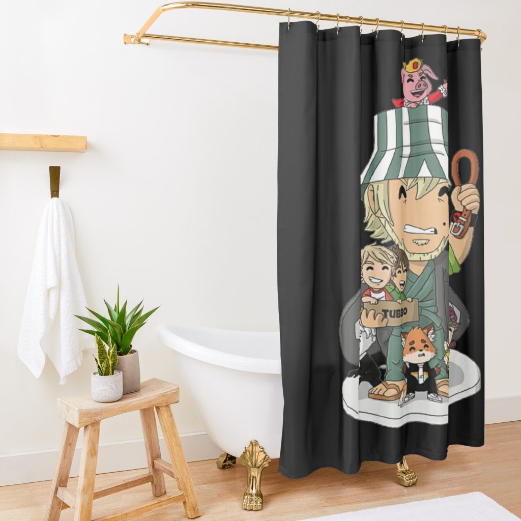 Philza Dadza Youtooz Shower Curtain Official Philza Merch