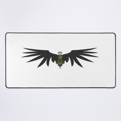 Philza Hardcore Crow (Black Bg) Mouse Pad Official Cow Anime Merch